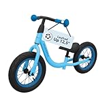 HUDORA Laufrad Up 12,5 Zoll - Leichtes Lauflernrad ab 2 Jahren - Gleichgewichtsrad mit hoher Kippstabilität - Lauflernspielzeug für Kinder von 90-105 cm - Kinderspielzeug mit 2 Rädern - blau