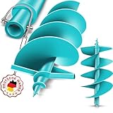 BRUNNENTAL ® Erdbohrer 300mm - Ideal Für Aushubarbeiten - Handerdbohrer - einfache Bedienung Robuste Bohrspitze - Erdbohrer kaufen - Pfahlbohrer Brunnenbohrer