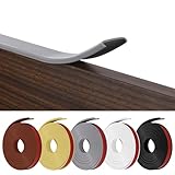 Flintronic U-Form Selbstklebend, Weichsockelleiste für Küche und Badezimmer, Möbelkantenband, Flexible TPE Faltbarer Kantenschutz für Schrankkanten, Abschlussleiste, Arbeitsplatten(Grau, 16mm * 5m)