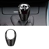 Wcnsxs Für BMW M3 M5 M6 Kohlefaser, Für BMW M3 M5 M6 Aufkleber Auto Getriebe Schaltknauf Abdeckung Aufkleber Innenausstattung Zubehör