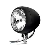 4,5" Klarglasscheinwerfer Bullet schwarz - Diamond Cut