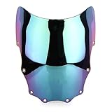 Motorrad Windschild Windabweiser Motorrad Windschutzscheibe Windschutz Verkleidung Für Für Ninja Für EX500 Für EX500R Für GPZ500 Für GPZ Für EX 500 1987-2009(Iridium)