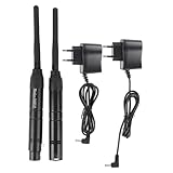 Vikye 2,4 G Drahtloser DJ -Sender und -empfänger, Bühnenbeleuchtungssteuerung mit 126 Kanälen und 400 -m -Distanz, Digitaler Multiplex 512, für LED -Partylicht (EU-Stecker)