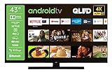 JVC LT-43VAQ6155 43 Zoll QLED Fernseher/Android TV (4K UHD, HDR Dolby Vision, Smart-TV, Triple-Tuner, Bluetooth, WLAN, Google Play Store & Assistant)