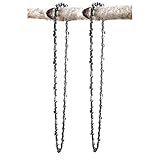 SECURA 2 Längsschnitt Sägeketten kompatibel mit Logosol 66 Motorsäge mit 45cm 3/8 66TG 1,6mm