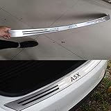 ASDDD Edelstahl Auto Heckschutz Stoßstangenschutz Kofferraum Aufkleber, Für Mitsubishi ASX 2010-2017 Car Styling Dekoration Zubehör, Kratzfest Ladekantenschutz Rear Guard Bumper Protector Trunk