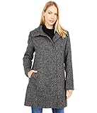 Cole Haan Damen Alpaca Blend Dropped Shoulder Coat Wollmantel, anthrazit, 38