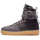 Nike SF AF1 PRM Herren Hi Top Trainers BV0130 Sneakers Schuhe (UK 8 US 9 EU 42.5, Black Grey 001)