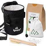 Igoera Original Boulder- / Kletter Set inkl. Chalkbag, Boulder-Bürste und Chalkball | die ideale Ausrüstung für maximalen Spaß (Chalkbag, Chalkball, Chalkbrush Set)