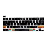 MiNGFi Dreamweaver Silikon Tastatur Schutz Abdeckung für MacBook Pro 16" M1 (2019+) Modell A2141 MacBook Pro 13" (2020+) Modell A2338 A2289 A2251 EU/ISO Tastaturlayout - Transparent