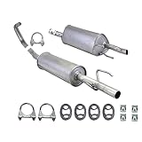 Ferroz Export Ersatz für Auspuffanlage Opel Corsa B 1996/11-2000/121.0 i 12V Schalldämpfer Auspuff mit Anbausatz