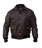 A-1 Herren Fliegerjacke Pferdeleder braun (L)