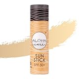 Aloha Sun Stick SPF 50+ | Gesichtsmineral Sonnenschutz zum Surfen | Eco Paper Stick 20g (Beige)