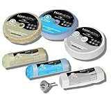Lux Metal 3 polierpaste 250 g - 3 Polierscheibe 100 mm, Polierset set DIY kit Schleifpaste Metall, Aluminium, für Bohrmaschine, Edelstahl, Messing, Kupfer, Holz, Kunststoff, schleifmaschinen, messer