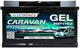 GEL Batterie 12v 100Ah Electronicx Caravan Extreme Edition Solarbatterie 12v Akku 12v Solar Batterien Versorgungsbatterie 12v gel Wohnwagen Batterie Wohnmobil Gelbatterie 12v 100ah Solar Akku