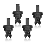 GIONAR 4 Stück Schwarz Kofferraum-Hutablage-Clips, Hutablage-Schnur-Clips, kompatibel für Renault Clio Megane Scenic Laguna Modus MK1 MK2 MK3 MK4，für Nissan Qashqai 2007-2019，7705099001 8200675047