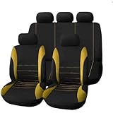 HHCVLUZI 5 Sitzer Auto Sitzbezug Für BMW E46 Compact 2001-2004 316Ti 318Ti 320td 325ti 2000-2023 2024,Vorne Und Hinten Auto-Schonbezüge Wasserdichtes VerschleißFest Sitzschutz Zubehör Innenraum