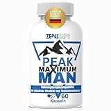 PEAK MAXIMUM MAN Original | Für aktive Männer – mit Zink für den Testosteronspiegel* | Einfache Anwendung | mit L-Arginin, Tribulus Terrestris, Maca, Ashwaganda