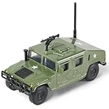 NUOTIE 1/64 Hummer H1 Auto Modell Militärfahrzeug Geländewagen Druckguss Metall Modellbausatz Militär Multifunktional H1 Auto Militär Spielzeugauto Modell für Erwachsene Sammlung oder Geschenk