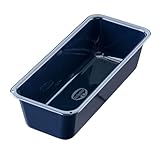 Dr. Oetker Kastenform 25 cm Back-Liebe Emaille – Schnitt- & kratzfeste Backform mit Emaille & Antihaft-Beschichtung – 25er Kasten Brotbackform in Dunkelblau