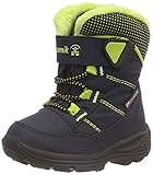 Kamik Unisex-Jungen Stance Winterstiefel, Blau (Navy/Lime), 22 EU