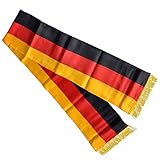 DOMMER Deutschland Fanschal 150 x 20 cm mit Fransen