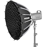NEEWER BASICS Parabolische Softbox Set, 26"/65cm Bowens Halterung Soft Box mit Lichtdiffusoren für Studiofotografie, Videoaufnahmen Streaming Licht, kompatibel mit Godox, kompatibel mit Aputure, NS37P