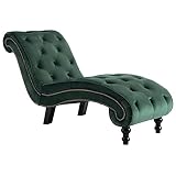vidaXL Chaiselongue Relaxliege Liegestuhl Liegesessel Komfortliege Loungesessel Sesselliege Relaxsessel Schlafsofa Recamiere Lounge Grün Samt