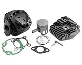 2EXTREME 70ccm SPORT Zylinder Kit kompatibel für ATU Explorer Spin GE 50, KEEWAY RY8, RY6, CPI Aragon GP, Cracker 50, GENERIC XOR 2 50, Race GT 50, ADLY Blizzard GTA 50, Oliver City 50