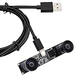 Svpro Dual Lens USB Kameramodul 1080P 60fps UVC Industriekamera Board Synchronisation Aufnahme in Farbe mit Dual M12 Objektiv,Verzerrungsfreie Weitwinkel Board Kamera für 3D,VR,Biometrische Erkennung
