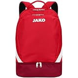 JAKO Rucksack Iconic, Größe:0, Farbe:rot/weinrot