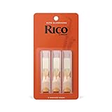 Rico by D'Addario Saxophon Blätter | Hochpräzise gefertigt | Alt Saxophon Blätter 3 Stärke | 3er-Packung | Warmer voller Ton | Angenehmes Spielgefühl