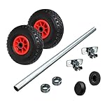 Wagenbau Satz Achse/Radsatz mit Luftrad 260mm WB260S3