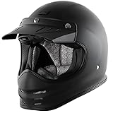 ORIGINE Motorradhelm Motocross-Helm Vintage aus Glasfaser Klassischer Motocross-Helm Enduro Retro-Stil ECE Zertifizierung