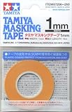 TAMIYA TAM87206 87206 Masking Tape 1 mm/18m, Modellbau, Zubehör, Mehrfarblackierungen