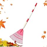 Gartenrechen – PP 86x20cm | Verstellbarer Rasenrechen | Garten-Laubsauger für die Gartenreinigung, Grassammlung, Gartenarbeit im Freien und effizientes Camping auf Deck, Landschaft, Kies im Freien