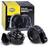 HELLA Fanfare - OE-CONNECT HORN TE26 SET - 12V - 110dB(A) - Frequenzbereich von: 400Hz - Frequenzbereich bis: 500Hz - Hochton/Tiefton - elektrisch - Gehäusefarbe: schwarz - Menge: 2 - 3FH 012 010-061