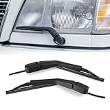 GEARMONSTER Wischerarm Hauptscheinwerfer, 2 Stück Scheinwerfer Wischer, Scheinwerferwischerarm Scheinwerfer-Wischer für M-ercedes-Benz W124 W126 W140 Vorne Rechts Links Set