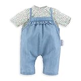 Corolle 9000141200 - Mon Grand Poupon Latzhose, Bluse, für alle 36cm Babypuppen, ab 2 Jahren