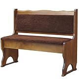 k koma Holz Bank POLSTERUNG Holz NEU Eiche MASSIVHOLZ - BRAUN (105)