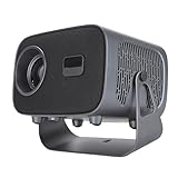 Projektor, 4K-Projektor mit WLAN und Bluetooth, Tragbarer 3D-Stereo-Sound-Projektor, Filmprojektor mit 360° Verstellbarem Ständer für Android TV 11.0 Innen- und Außenbereich