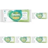 Pampers Baby Feuchttücher Harmonie, New Baby Aloe Vera (Packung mit 5)