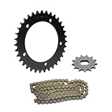 Kettensatz 3-teilig schwarz 13/35 Zähne kompatibel mit Hercules MK 1 2 S (Alufelgen) / Supra 4 GP
