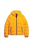 Superdry Herren Hooded Sports Puffr Jacket Jacke, Safrangelb, Large