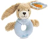 Steiff 237522 Hoppel Greifring 12 blau Hase, Medium