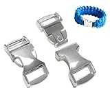 2pcs Innendurchmesser Metallstecker Silberne Steckschnallen für Rucksäcke mit Metall Klickverschluss Wanderrucksack Schnallen Ersatz Metall Seite Release Schnalle und Steckverschluss Ersatzteil