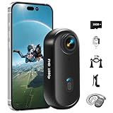 Tiantianle Action Cam 4K und 16 GB Speicherkarte Mini Unterwasserkamera Wasserdicht bis 30M, 360° Helmkamera Fahrrad,Freihand-POVs,Bodycam Körperkamera, Actionkamera, Kleine Kamera