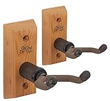 String Swing CC01UK-C2 Ukulelen-Aufhänger aus Holz, hergestellt in den USA oder Mandoline, Kirschbaumholz, 2 Stück
