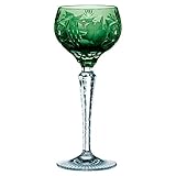Nachtmann Weinglas mit Schliffdekoration, 230 ml, dunkelgrün, Traube, 35954, Römerglas aus Bleikristall, spülmaschinenfest, Made in Germany