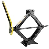 Crihovy Wagenheber 2T, Wagenheber Scherenwagenheber, Scheren Wagenheber Auto, Autoheber Wohnwagen, Scherenheber Ratschenschlüssel, Auto Heber Ratsche, Wagenheber mit Radkreuz, Spindelwagenheber